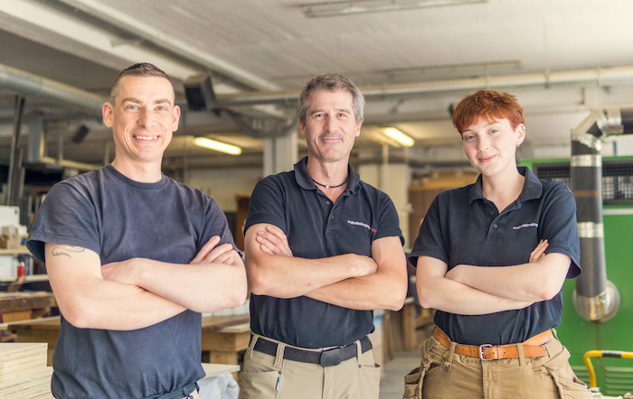 Schreinerei matt: Reinhard Matt, Michael Dobler, Jule Timmer